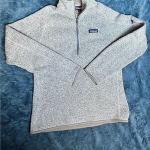 Patagonia Men's Heathered Gray Zip-Up Sweater